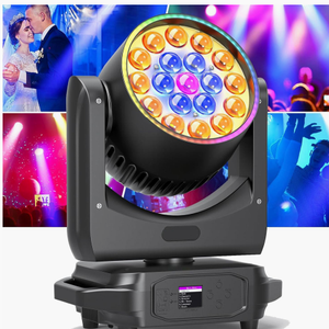 Foco móvil WANRAYW Wash Lighting Bee Eye 19*15W 4 en 1 DMX con zoom para iluminación de escenarios y bodas - Product Image 1