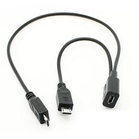 Câble répartiteur Micro USB 1 vers 2, femelle vers double mâle, avec charge rapide 3A pour téléphones mobiles