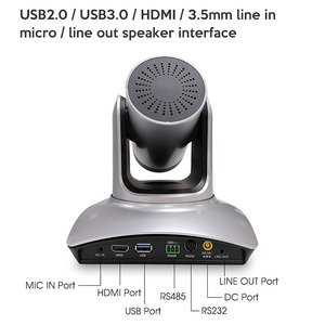 Cámara Web PTZ HD 1080p con IA y Seguimiento Automático por Voz, 20X, para Transmisión en Vivo, Videoconferencias, Reuniones, Iglesias - Product Image 3