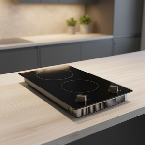 Placa de Inducción Vevor de 2 Quemadores, 3500W, Superficie de Cerámica, Control por Perillas, Portátil, Eléctrica, para Uso Doméstico - Product Image 2