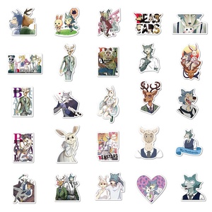 สติกเกอร์ไวนิลลายกราฟฟิตี้ 50 ชิ้น ลายการ์ตูน <span class=keywords><strong>Beastars</strong></span> สำหรับเด็ก ของขวัญส่งเสริมการขาย ใช้ได้กับสมุดโน้ต กีตาร์ กระเป๋าเดินทาง แล็ปท็อป - Product Image 6