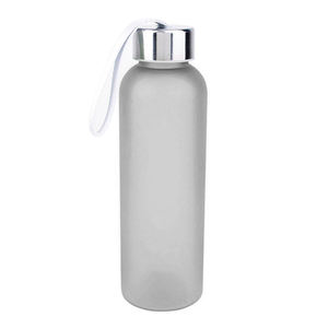 Bouteille d'eau en verre borosilicaté 400/500ml marqueur de temps sans BPA étanche rappel citations fêtes réutilisable fabriqué directement - Product Image 2