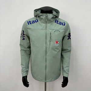 Vestes de football style brésilien en gros, vestes coupe-vent à capuche pour hommes, hauts décontractés pour les sports de plein air. - Product Image 3