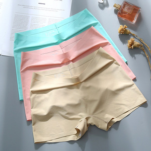 Culotte Boxer <span class=keywords><strong>Femme</strong></span> Anti-transparence en Coton/Nylon, Modè<span class=keywords><strong>le</strong></span> Une Pièce, Sans Marques, Coupe Droite, Anti-lumière, Légère pour l'Été - Product Image 2