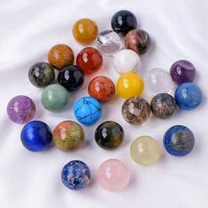 Sphères en cristal poli 20MM perles rondes boules de pierre pour ornement décoratif Feng Shui pour cadeau d'artisanat sur le thème de l'amour de Noël - Product Image 3