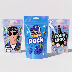 Resealable Mylar <b>Bags</b> Bulk Packaging Custom Printed 3.5g-1lb Zipper Pouch for Coffee/Tea/Nuts Vacuum Seal Storage - Product Image 6