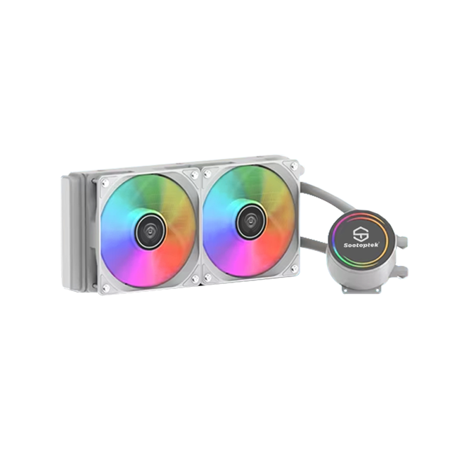 AM5 Intel 240mm AIO Liquid Water Cooler Large Air Volume Digital Display Gaming PC Water Cooling 3pin Computer Case Accessory