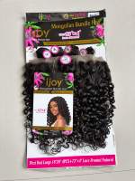 KEMY HAIR Lot de mèches de cheveux humains mélangés en gros, Perruques frontales en dentelle HD 13*4, Perruques de cheveux humains mélangés bouclés Pixie Kinky pour femmes noires
