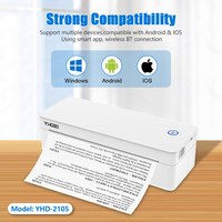 Impresora Térmica Bluetooth Inalámbrica A4 de 300DPI, Compatible con IOS, Android y Computadora, Ideal para Supermercado, Farmacia y Biblioteca