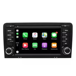 Android 7 "2 Din autoradio lettore Video multimediale per Audi A3 S3 RS3 2003-2012 8 core DSP navigazione GPS Carplay AI