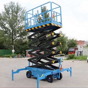 Plataforma Elevadora de Tijera Telescópica Hidráulica Móvil Manual Eléctrica de 6 a 12 m de Bajo Precio en China para Alquiler - Product Image 3