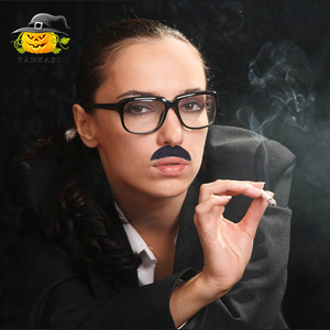 Ensemble de fausses barbes noires pour Halloween, 12 pièces, accessoires de fête auto-adhésifs, unisexe - Product Image 4