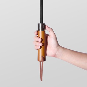 Paraguas de negocios imprimible con logotipo de 2017, paraguas de golf con mango de madera retro, Paraguas automático de color sólido con mango largo - Product Image 3