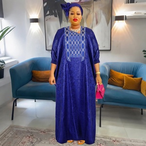 Abiti Coordinati per <span class=keywords><strong>Coppia</strong></span> Africa Eleganti Vestiti Africani da Donna Tradizionali Bazin Ricamo Festa di Matrimonio Abiti Dashiki - Product Image 2