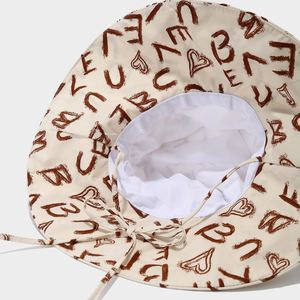 Summer New Wide Brim Print Design Bucket <b>Hat</b> Fashion Foldable Travel Beach <b>Hat</b> <b>for</b> Women - Product Image 6