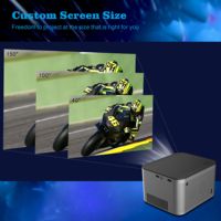 Usine 2023 Android plus récent 3D 4K 1080P LCD projecteur LED Wifi BT 2G 32G Projection avant/arrière 8000K Home cinéma affaires