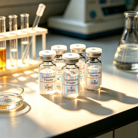 Étiquettes personnalisées en gros pour flacons holographiques de 3 ml, prix d'usine, autocollants adhésifs pour emballages de bouteilles et boîtes de liquides médicaux