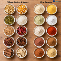 Moulin à grains électrique économique pour la transformation des aliments pour volailles, bovins et bétail, avec trémie large