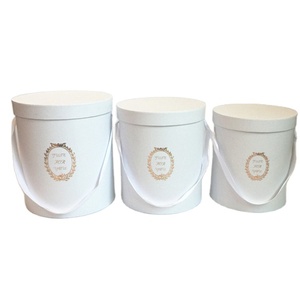 Best Selling Round Hugs Bucket Round Flower Box Three-piece Set