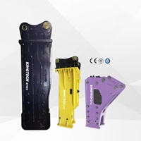 Kingtech OEM ODM Vente en gros de marteaux brise-roche hydrauliques supérieurs pour excavatrices de 42 à 55 tonnes avec pompe de type latéral/supérieur/silencieux 185 mm