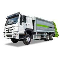 Camion à ordures compacteur d'occasion Sinotruk 6*4 10 roues pour le nettoyage et le démontage