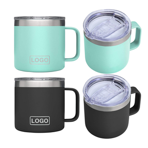 Copo Térmico Personalizado com Logo 12oz 14oz 16oz, Isolado a Vácuo, em Aço Inoxidável com Revestimento em Pó, Caneca de Café para Camping com Tampa - Product Image 5