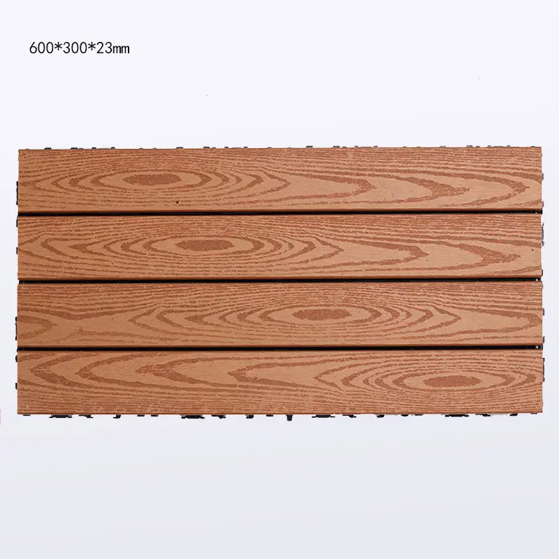 Outdoor Composite Wood Wpc Co-extrusion Deck Diy Tile Floor For Porch Patio Garden Waterproof Balcony Interlocking Wpc