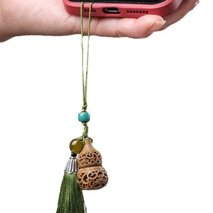 Sandalwood Gourd Sachet 4.5cm Aromatherapy Phone Keychain <b>Car</b> Pendant Chinese Style - Product Image 5