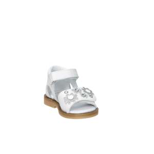 Balducci Children's White Sandal 19 Cm Heel Height <b>Flat</b> Sandals - Product Image 4