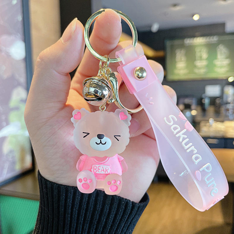 Crystal Teddy Bear Keychain High 050- Brangio Crystal Teddy Bear