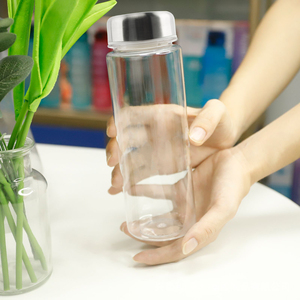 16OZ Drinking Juice Shaker Garrafa De Água com aço inoxidável Tampa Transparente <span class=keywords><strong>Plastic</strong></span> Tritan Water <span class=keywords><strong>Bottle</strong></span> BPA Free - Product Image 5