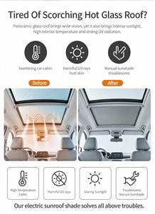 Tenda Parasole Motorizzata per Tetto Panoramico Tesla Model 3 Y e BYD Seal - Protezione Solare Universale per Veicoli Elettrici - Vendita all'Ingrosso - Product Image 2