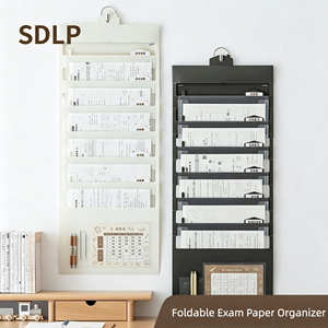Porte-documents multifonctionnel mural pliable pour suspendre des feuilles <span class=keywords><strong>de</strong></span> test, idéal pour l'école, la salle <span class=keywords><strong>d</strong></span>'étude et la maison - Product Image 1