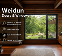 Ventana Interior de Aluminio Tianyue L90, Marco de 1.8 mm, Malla 304, Herrajes de Marca, Triple Vidrio, Aislamiento Térmico y Acústico para Viviendas