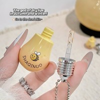 SHAQINUO Huile à lèvres hydratante au miel, mini format bulbe, légère, non collante, atténue les ridules, gloss nourrissant pour usage quotidien