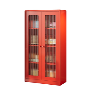 Tủ sách thép hiện đại, cửa kính, 5 tầng, có thể điều chỉnh, xuất xưởng trực tiếp, dùng cho phòng khách/khách sạn - Product Image 5