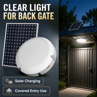 Lámpara de Techo LED Solar Redonda de 200W para Interiores, Impermeable IP44 con Control Remoto para Casa y Balcón