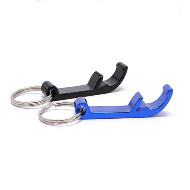 B006 Aluminum Bulk Beverage Bar Bottle Opener Key Chain Keyring Bottle Opener