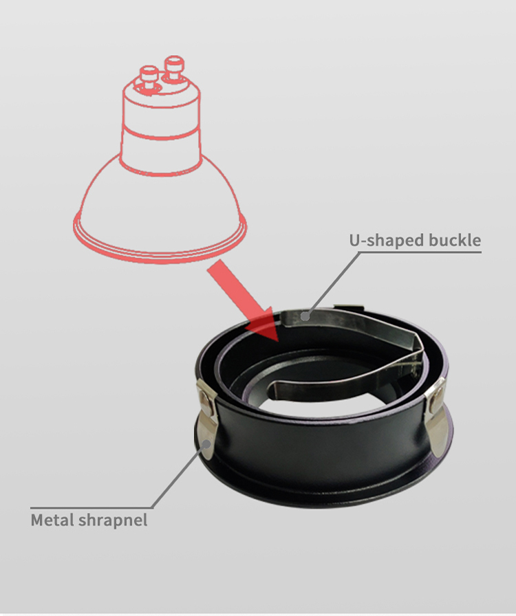 Black Ceiling Round Surface Mounted Downlight Adjustable For Showroom