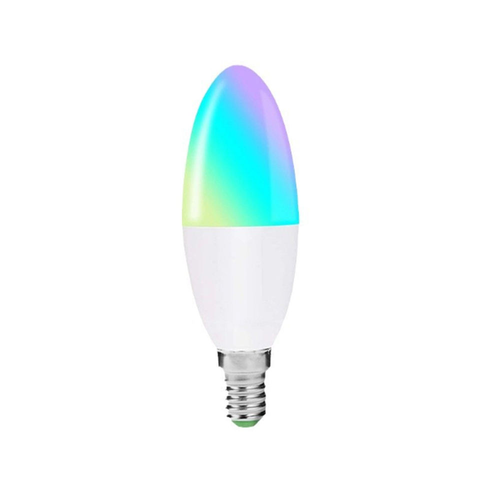 HONPNK E14 Tuya Smart WiFi Light Bulb LED Mobile Phone Timed Voice Remote Control RGB Color Candle Light