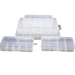 Boîte à outils de stockage transparente multi-treillis pour bijoux boîte de rangement en plastique pour ongles couleur <span class=keywords><strong>diamant</strong></span> - Product Image 2