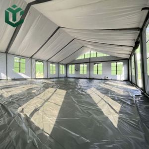 Chenya CY092 Outdoor Camping <b>Canvas</b> <b>Frame</b> Large Four-Season Double Layer Camouflage Portable Tent Two Bedrooms Living Room - Product Image 3