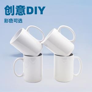 แก้วเซรามิคทรงกลมสีขาวขนาด 15 ออนซ์ เคลือบสำหรับงานซับลิเมชั่น พร้อมหูจับ ออกแบบเองได้ สำหรับงานโฆษณาและส่งเสริมการขาย - Product Image 2