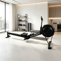 Máquina de Remo Aeróbica de Acero Liva Modelo 0041 de Alta Calidad con Resistencia al Viento Ajustable para Ejercicio de Cuerpo Completo y Fortalecimiento del Corazón