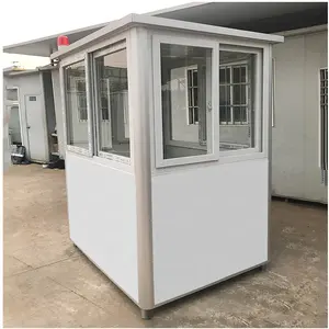 Hoge Kwaliteit Outdoor Draagbare Sandwichpaneel Beveiliging Wachtkiosk Kiosk