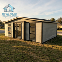Coût de livraison réduit – Conteneur pliable de 20 pieds, maison compacte préfabriquée, unité modulaire extensible pour projets de vente en gros à l'étranger