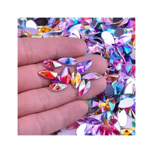 12 18mm Clear Acrylic Gems - Rectangle Jewel Beads