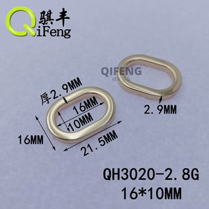 Usine en gros métal plat forme ovale anneau multi taille sangle sac accessoires réglable <span class=keywords><strong>o</strong></span> anneau boucles pour sac à main vêtements - Product Image 3