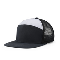Gorra Trucker de Malla Snapback de 7 Paneles con Visera Plana Richardson, 100% Algodón, Lona de Moda, Unisex, Venta al por Mayor