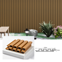 Panel Dinding WPC ASA Co-extrusion Tahan UV, Tahan Air, Kedap Suara untuk Pelapis Dinding Eksterior